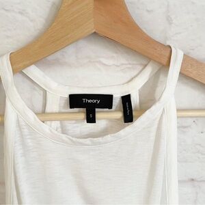 Theory Kavasi Sorena Slub High Neck Tank White